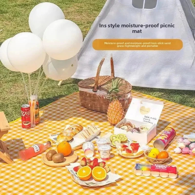 1-2PCS Waterproof Picnic Mat Oversized Thickened Outdoor Camping Blanket Carrying Strap for Beach Park and Hiking Oasis Select