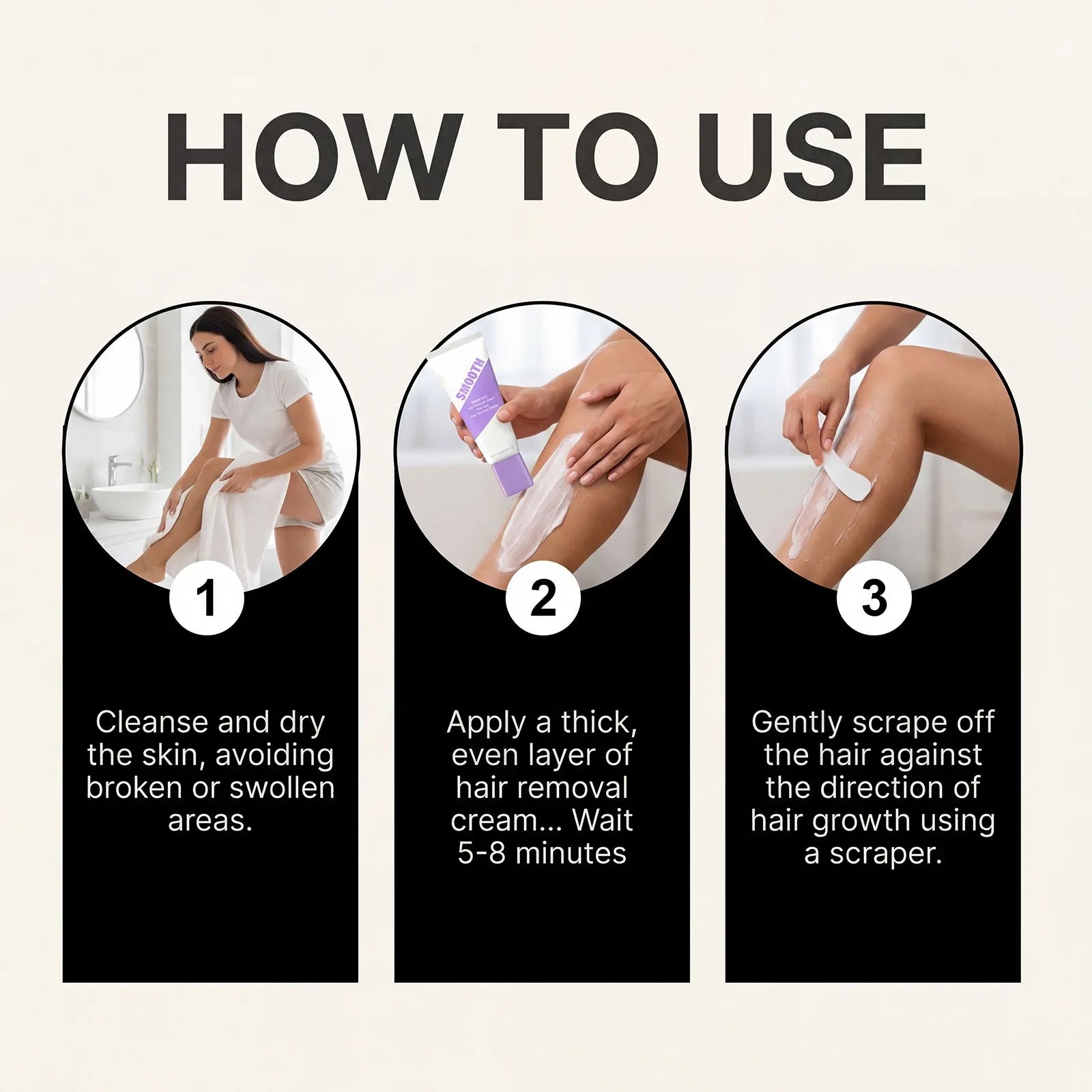 Hair Removal Mousse Pain Free Depilatory Foam Inhibit Hair Growth Soothing Full Body Use Underarm Leg Arm Lip Moisturizing Skin Oasis Select