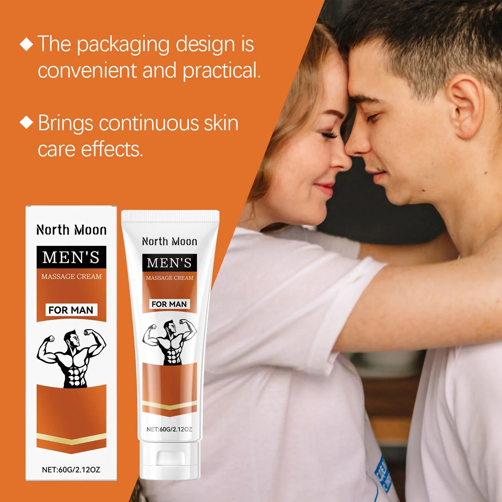 North Moon Ginseng Man Body Shaping Cream Keep Moisturize Improve Elasticity Reduce Sagging Relax Muscle Belly Tightening Creams Oasis Select