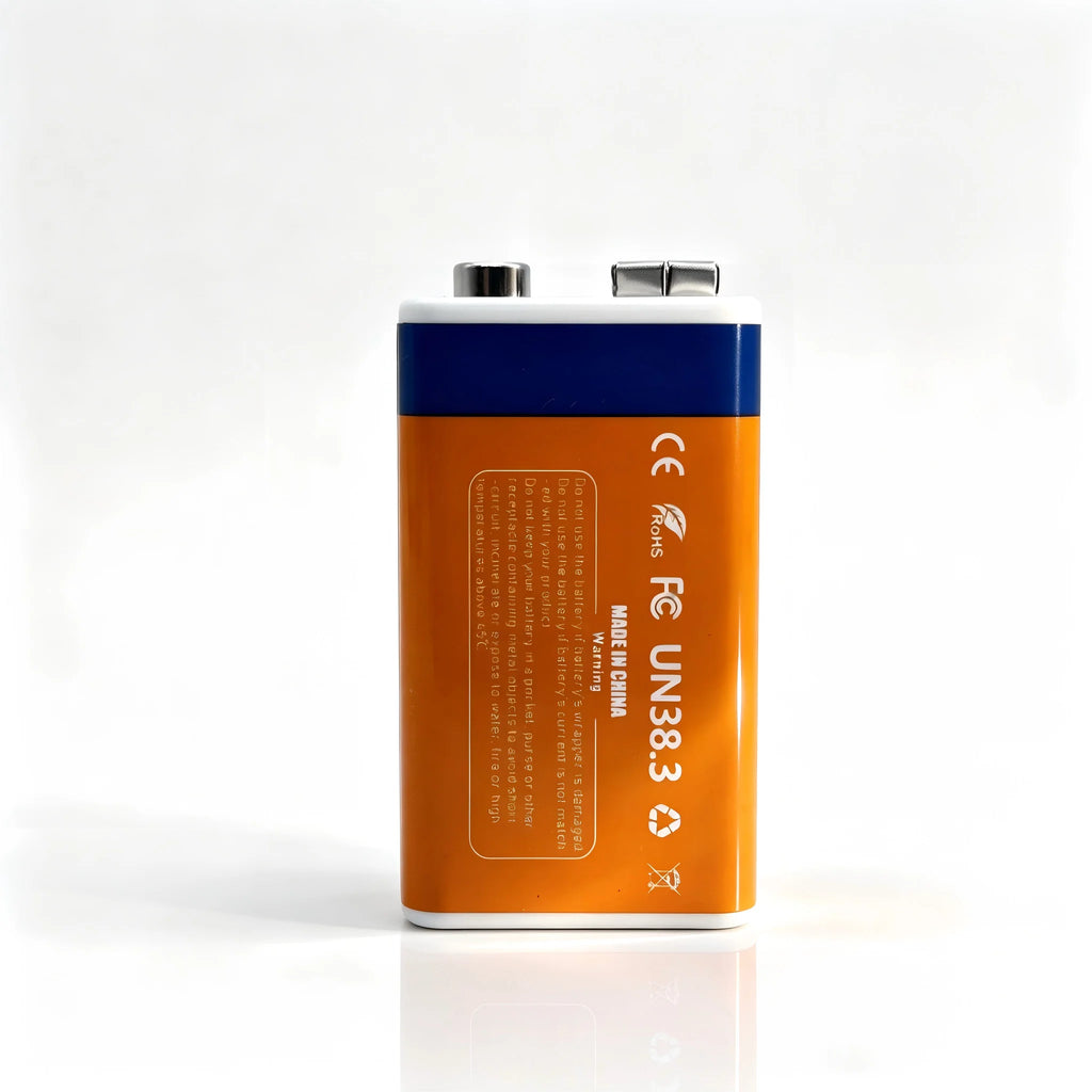 9V 23600mWh Li-ion Rechargeable Battery,USB Type-C Direct Charging Lithium Battery for Multimeter, Microphone, Toys,1500+ Cycles Oasis Select