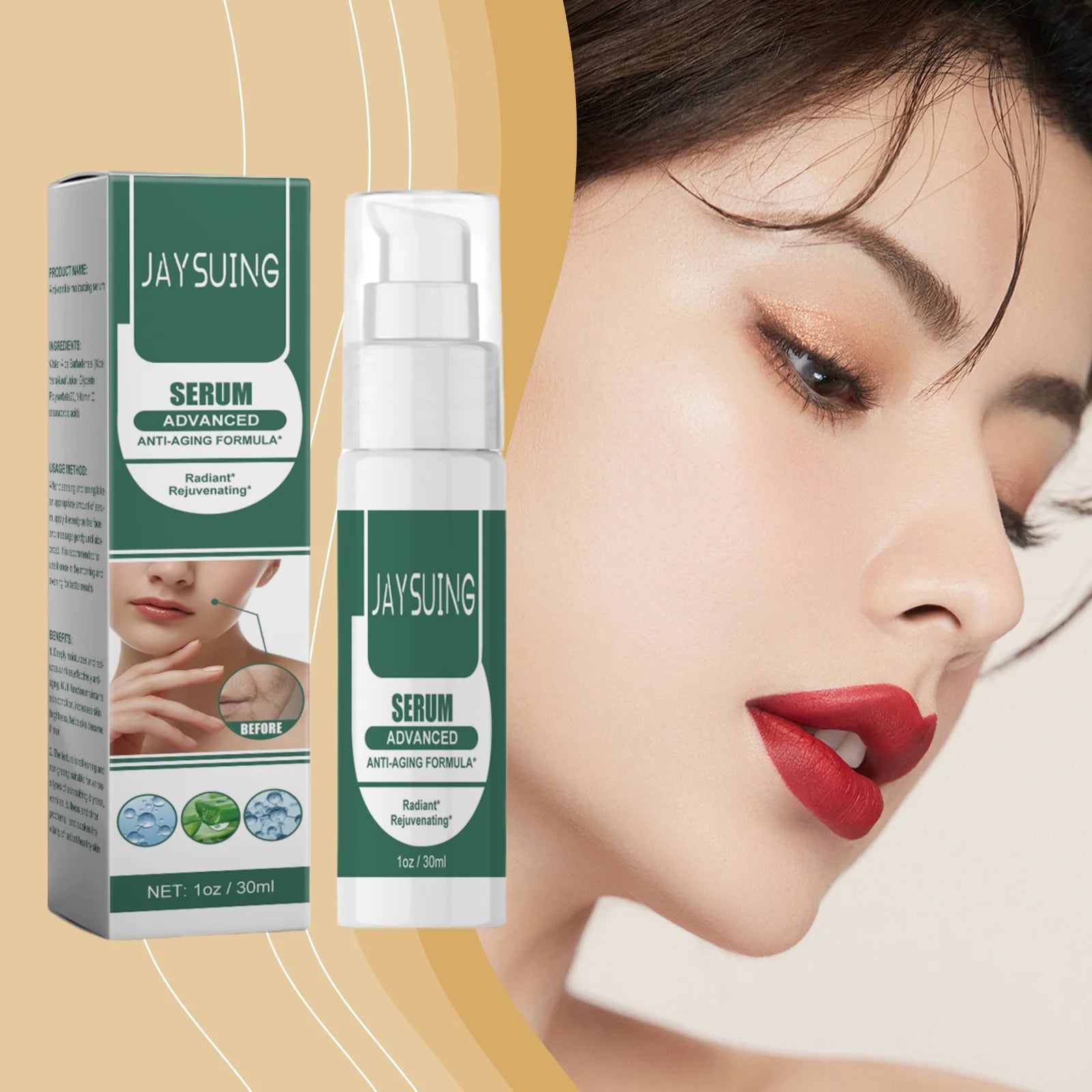 Quick Moisturizing Face Essence Elastic Repair Shrink Pores Firming Antioxidant Brighten Temperates Remove Fine Lines Essences Oasis Select