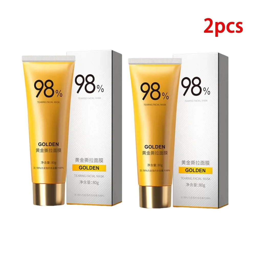 LAIKOU Gold Peel-Off Face Mask 80g – Deep Cleanse & Tighten