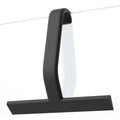 10"Just Hang Shower Squeegee for Glass Doors, All-One-Piece Silicone with Built-in Hook Design for Easy Hanging and Cleaning Oasis Select black