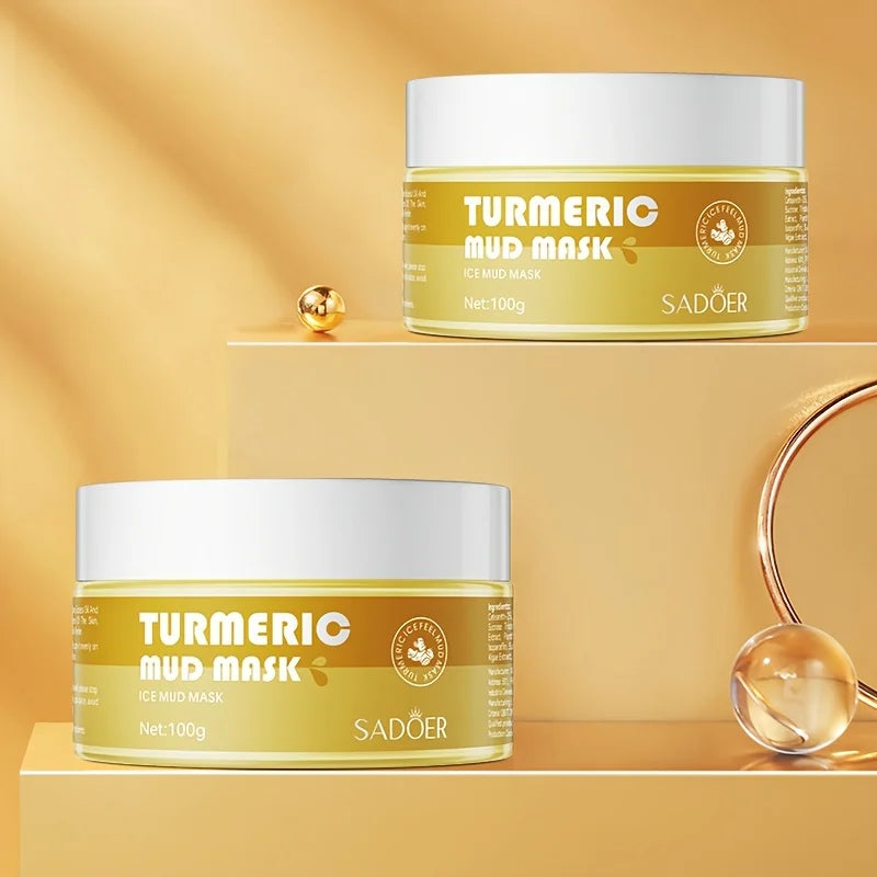 SADOER Turmeric & Ginger Mud Mask – Moisturizing Face Mask Mud Face Mask Oasis Select