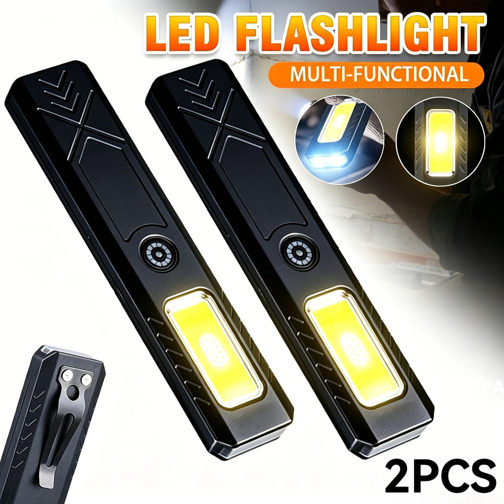 Mini COB LED Flashlight 600LM Rechargeable USB-C | Pen Clip