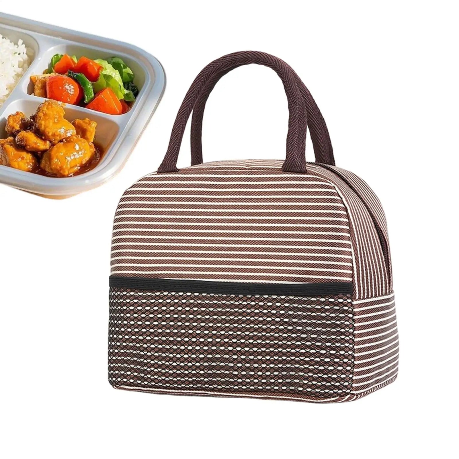 Portable Lunch Bag Waterproof Thermal Insulated Lunch Box Bento Pouch Dinner Insulation Bag Student Thickened Cute Lunch Bag Oasis Select