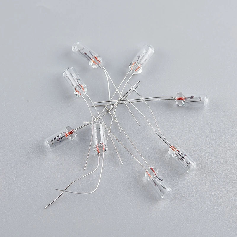10pcs/lot Miniature 0.07A 3mm 4mm 5mm 3V/6V/9V/12V/24V Mini Lamp Light Bulb Edison Incandescent Filament Rice Oasis Select