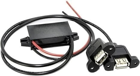 DC/DC 12V 24V Step Down To 5V 3A 15W Converter Module Power Supply Regulator For Car Charger Dual USB Output (12V-5V 3A 1USB C1) Oasis Select Double ear 12V 24V 5V 3A