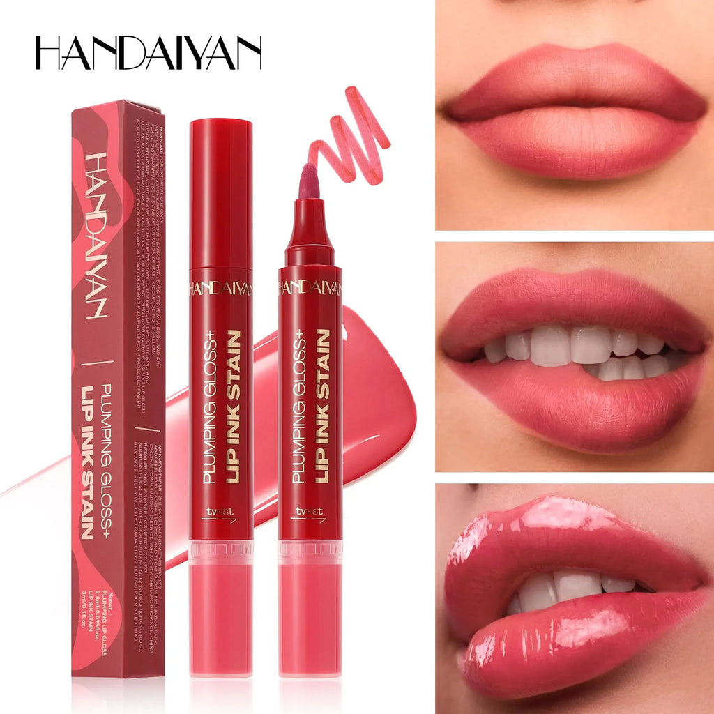 Handaiyan 2-in-1 Liquid Lip Liner & Gloss – Waterproof, Long-Lasting