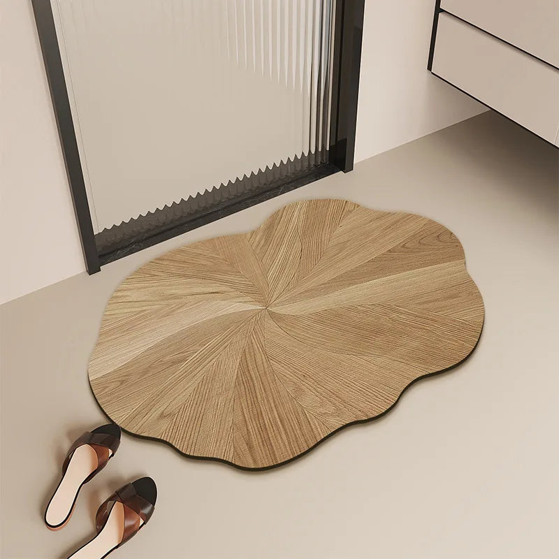 Bathroom Mats with Retro Water Absorbing and Anti Slip Properties Dirt Resistant and Easy To Maintain Made of Diatomaceous Earth Oasis Select