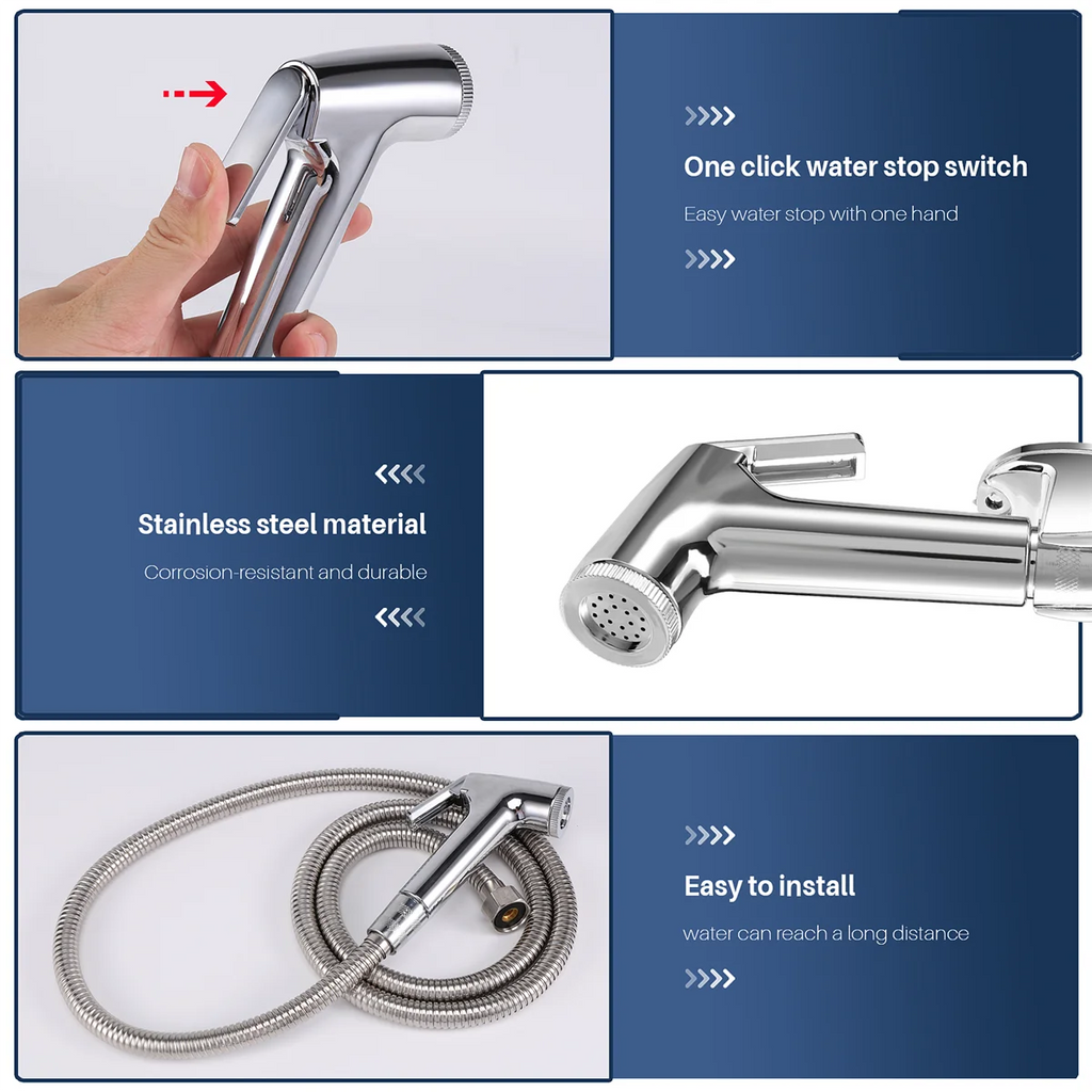 Toilet Bathroom Hand Held Handheld Sprayer Shower Bidet Spray Hose Holder Oasis Select
