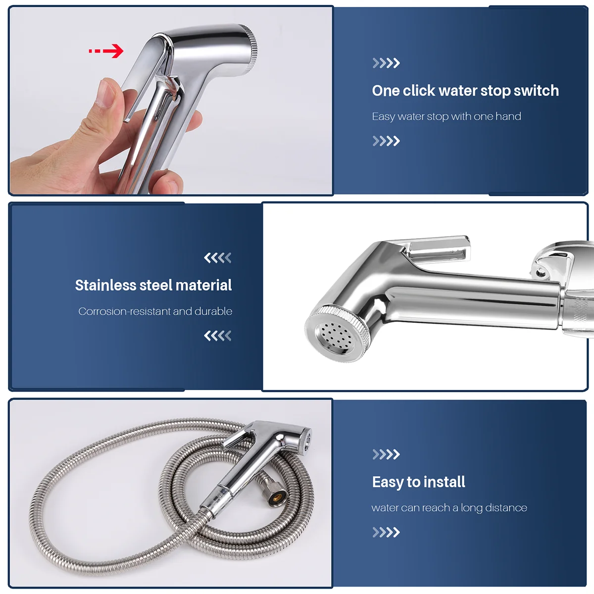 Toilet Bathroom Hand Held Handheld Sprayer Shower Bidet Spray Hose Holder Oasis Select