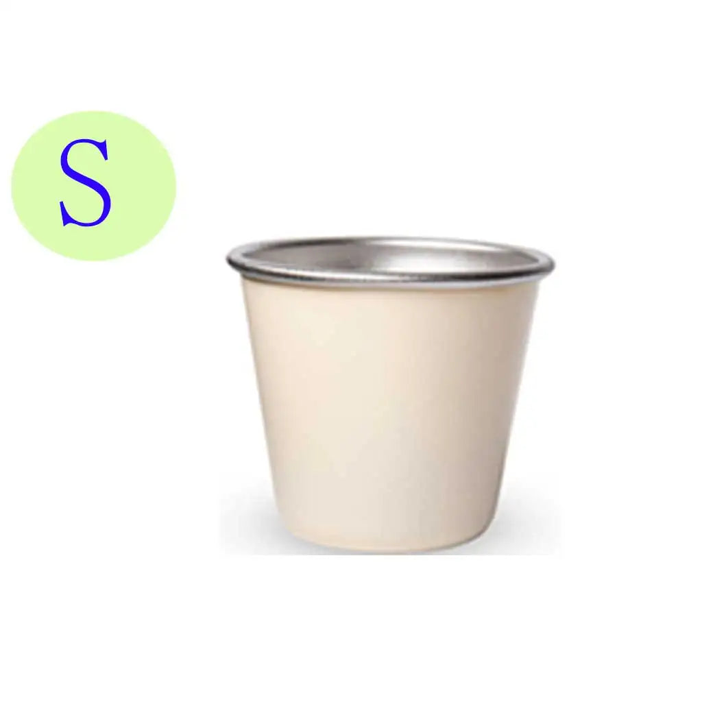Stainless Steel Cup Stackable Water Cup Picnic Drinkware Traveling Camping Tumbler Outdoor Beer Milk Mug Water Cup Oasis Select White S