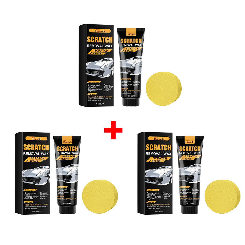 Scratch Removal Wax for Car Scratch Remove Surface Stains Clay Scratch Repair Paste Restores and Protects Polishing Car Care Oasis Select 3pcs