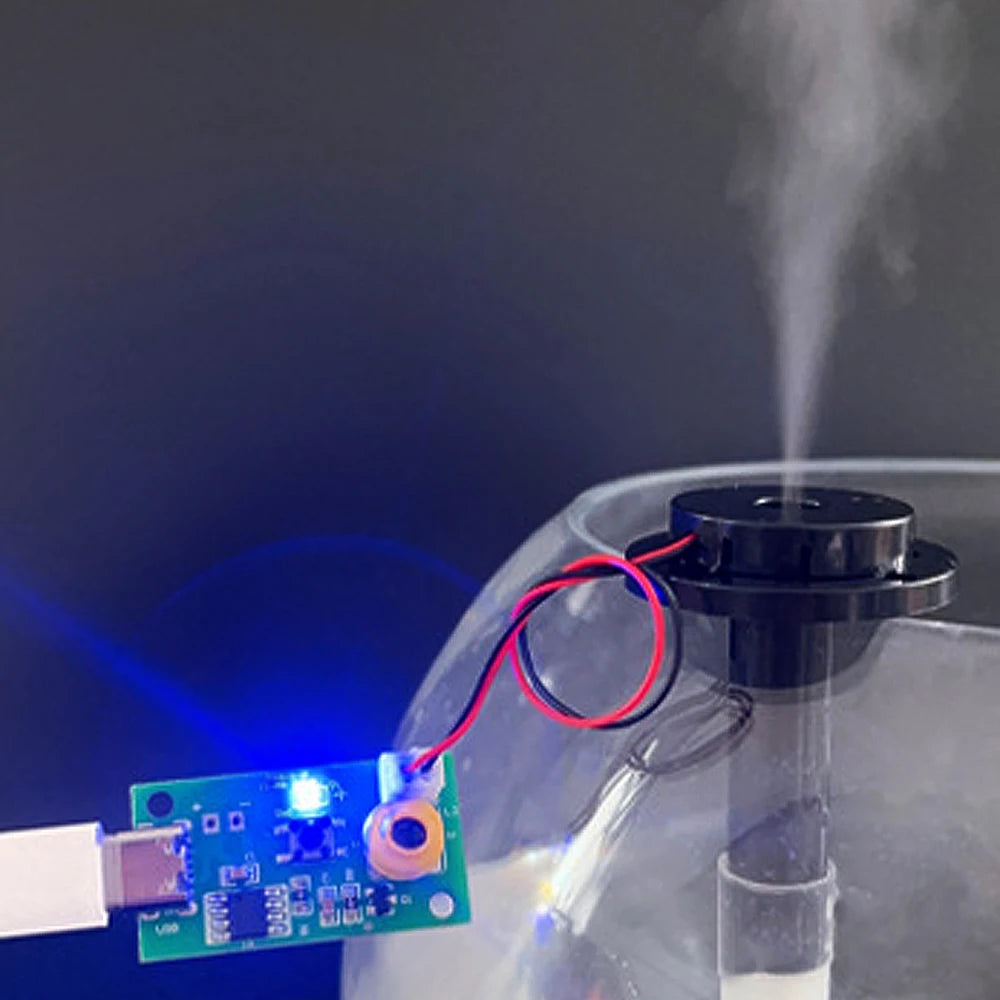 1-5pcs 3 Levels Adjustable Fog Volume Single Spray Humidifier Module Mist Maker and Driver Circuit Board Fogger Atomization Film Oasis Select