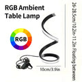 Creative LED Desk Lamp Modern Spiral Table Lamp RGB Dimming Ambient Light Portable Bar Cafe Bedroom Living Room Decorate Lamp Oasis Select Type B RGB