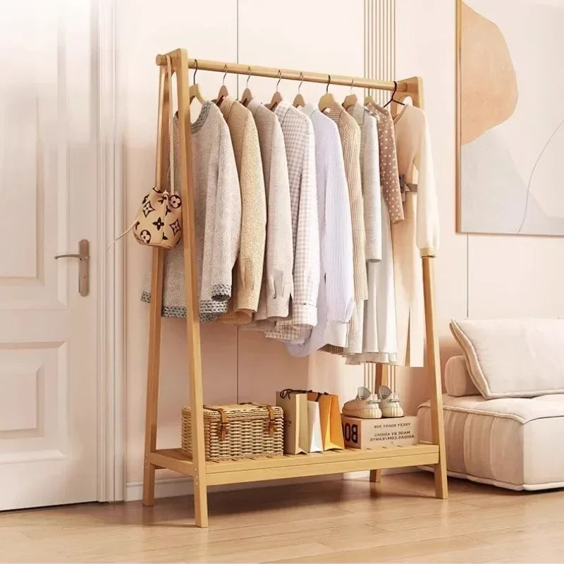 Clothes rack, floor to ceiling, bedroom, household, hanging clothes rack, simple and multifunctional storage rack, clothes rack Oasis Select