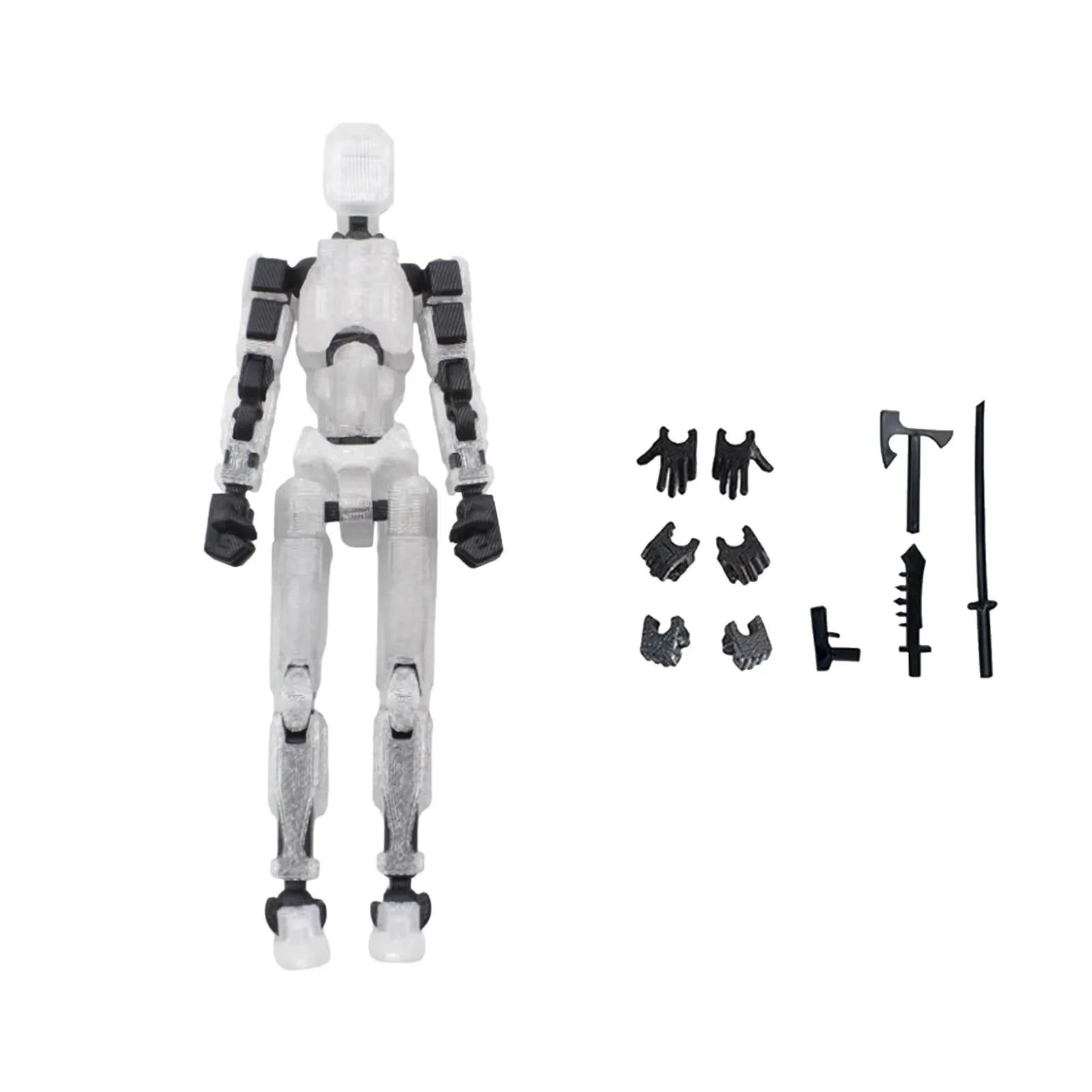 Titan 13 With Wings Figure Toys Lucky T13 Joint Movable Action Figuras 3D Printed Multi-Articular Robot Toys For Kids Gifts 13cm Oasis Select Clear One Size