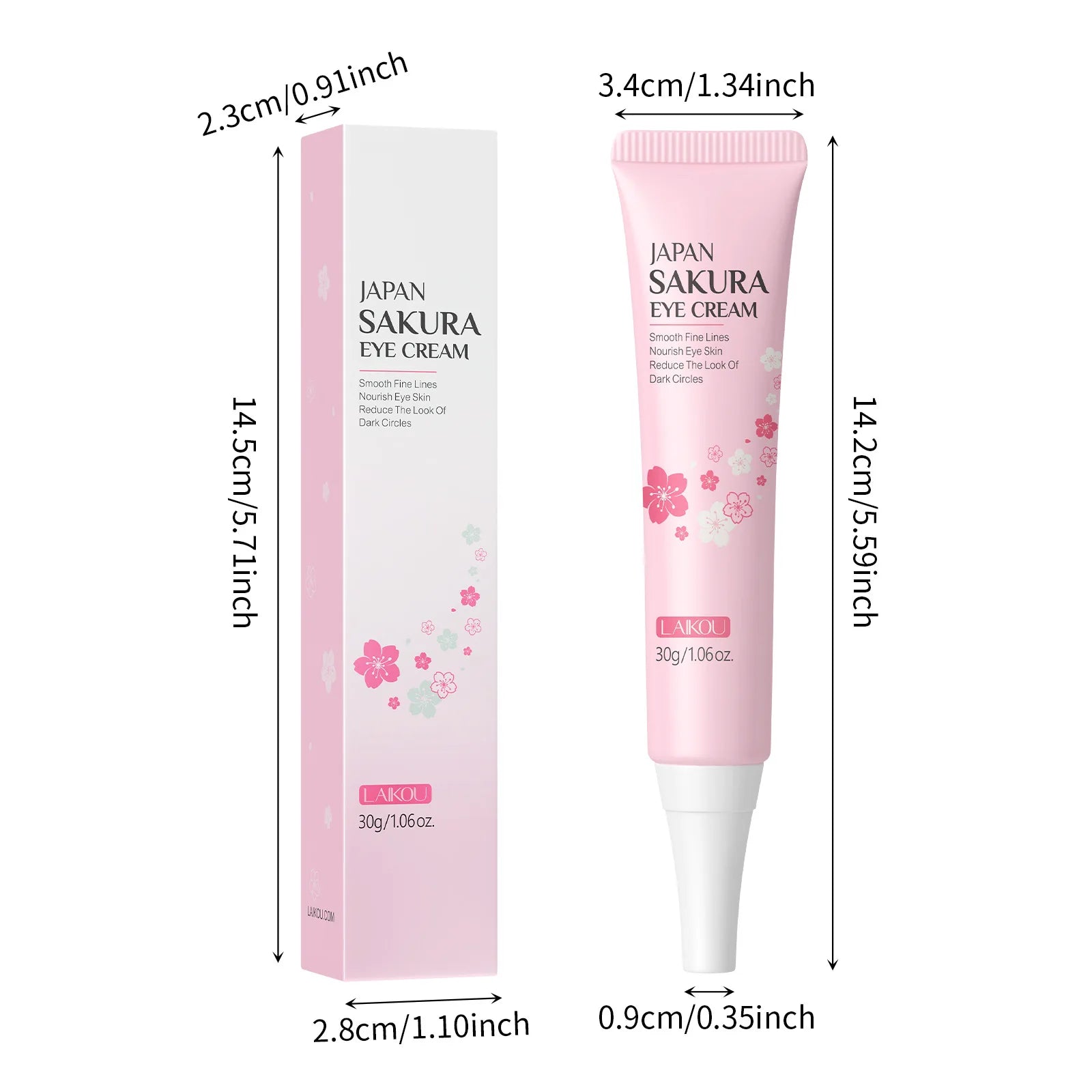 LAIKOU Japan Sakura Eye Cream 30g – Brighten & Moisturize