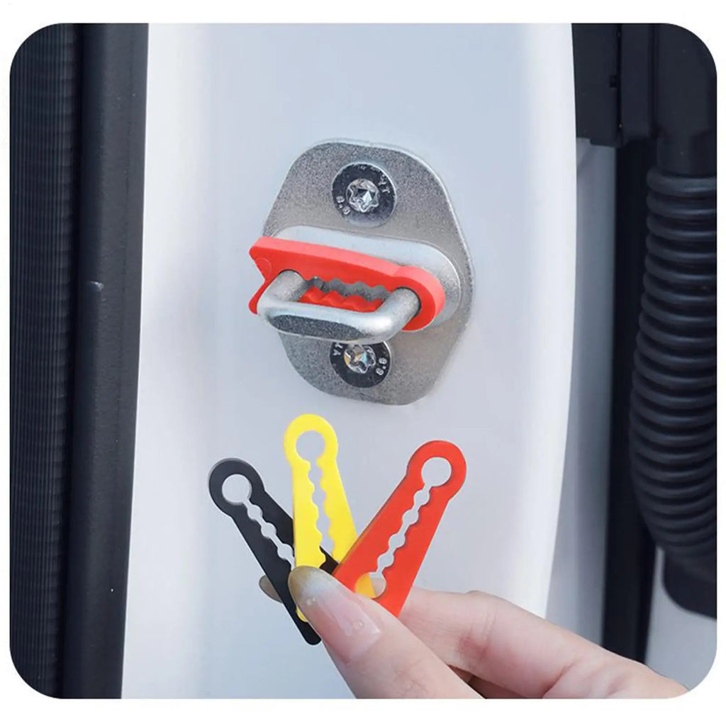 4pcs Car Door Shock Absorber Car Silicone Bumper Cushion Car Door Lock Shock Pad Automotive Door Damping Pads for Interior Truck Oasis Select
