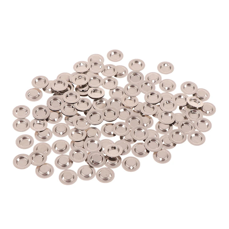 New Sale 100Pcs/Lot 18650 Lithium Battery Flat Head To Change The Tip Cap 18650 Li Battery Positive Spot Welding Tip Cap Gaskets Oasis Select