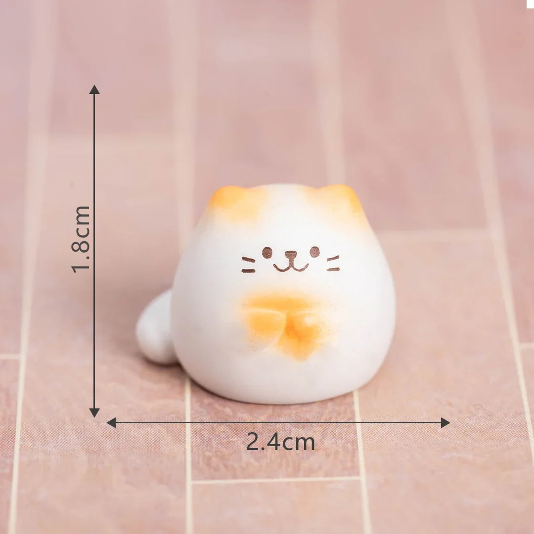 Mini Cats Ornament Fairy Garden Kitten Statue Gift Kids Children Baby Room Decoration Toys Miniature Figurines Home Decor Oasis Select Style1 Kitten s family