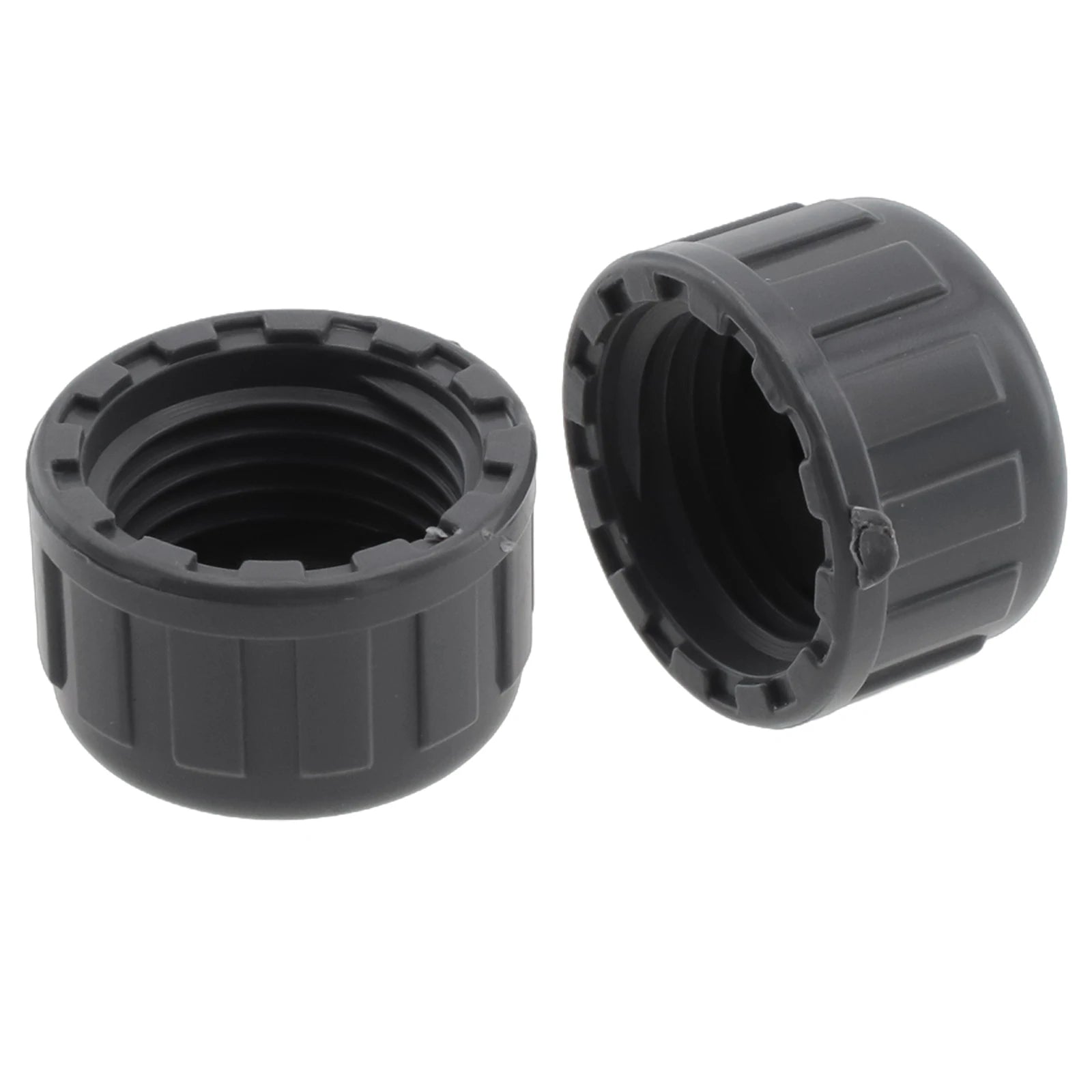 2pcs PVC Female Thread End Cap Connector 20mm/25mm/32mm Hose Connector With Rubber Seals Water Pipe Connector Fittings Oasis Select
