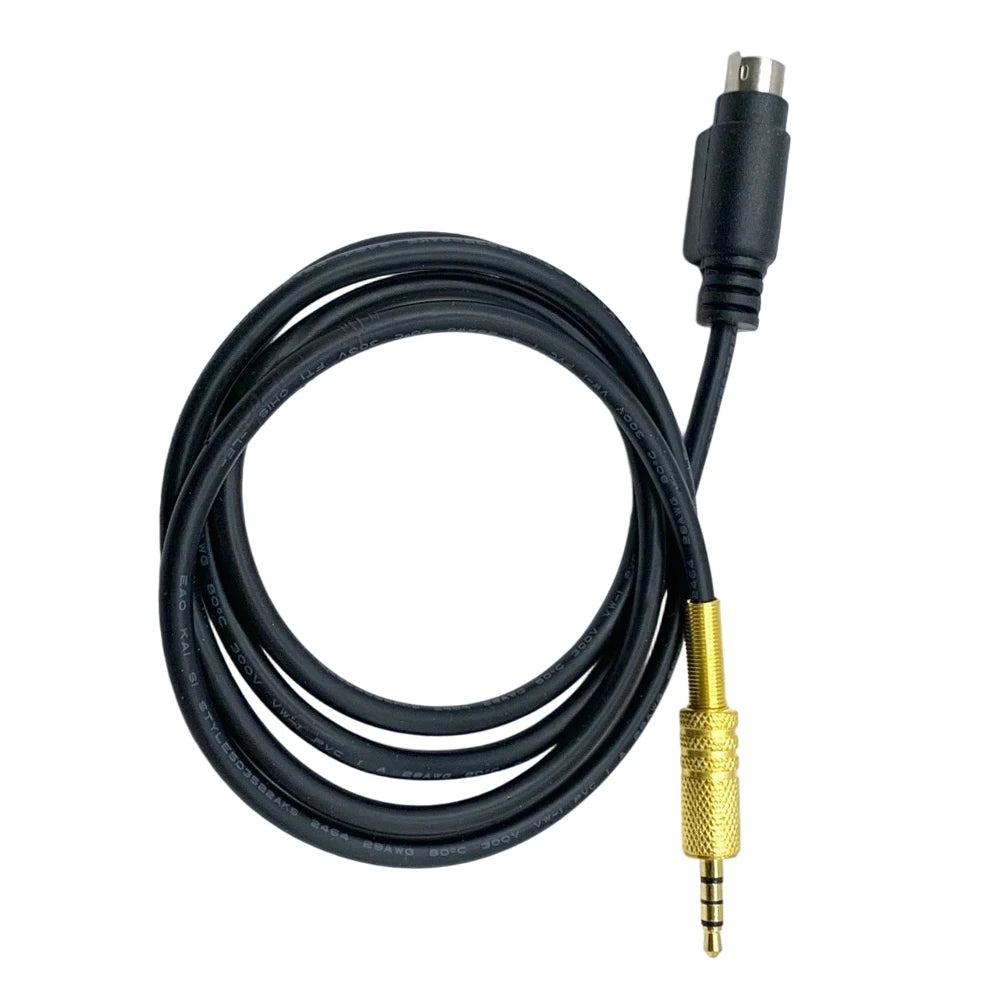 For YAESU FT-891 FT-857 FT-817 FT-991 FT-450D DIN 6 Pin DATA to 3.5mm PTT Adapter Cable for Echolink and Remote Voice Repeater Oasis Select