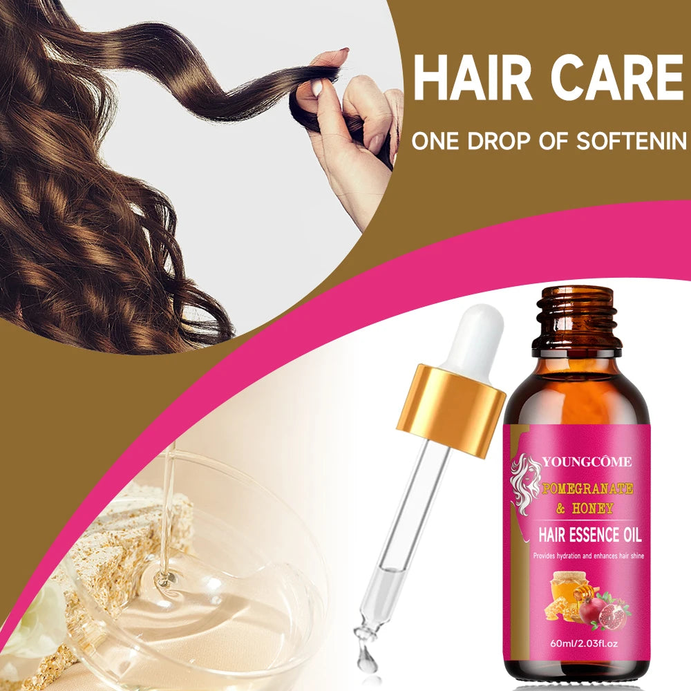 Pomegranate & Honey Hair Treatment Oil – Moisturizing & Smoothing