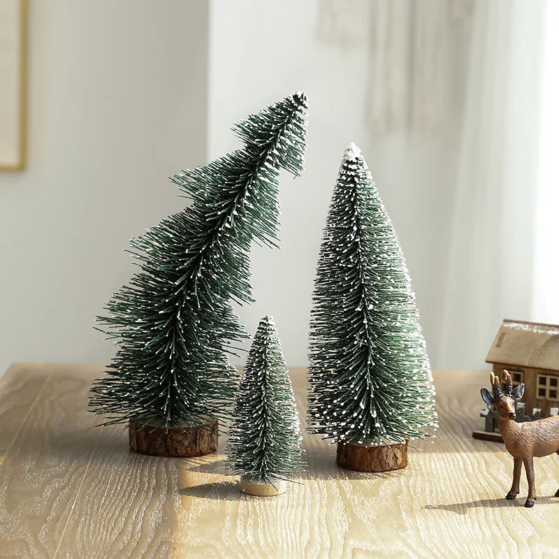 Christmas Decorations Snow Scenes Mini Christmas Trees Office Desks Wine Cabinets TV Cabinets Christmas Decorative Items Oasis Select
