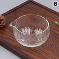 1Pc Textured Glass Matcha Bowl With Pouring Spout Japanese Style Green Tea Ceremony Tea Bowl Song Dynasty Tea Tools Oasis Select B