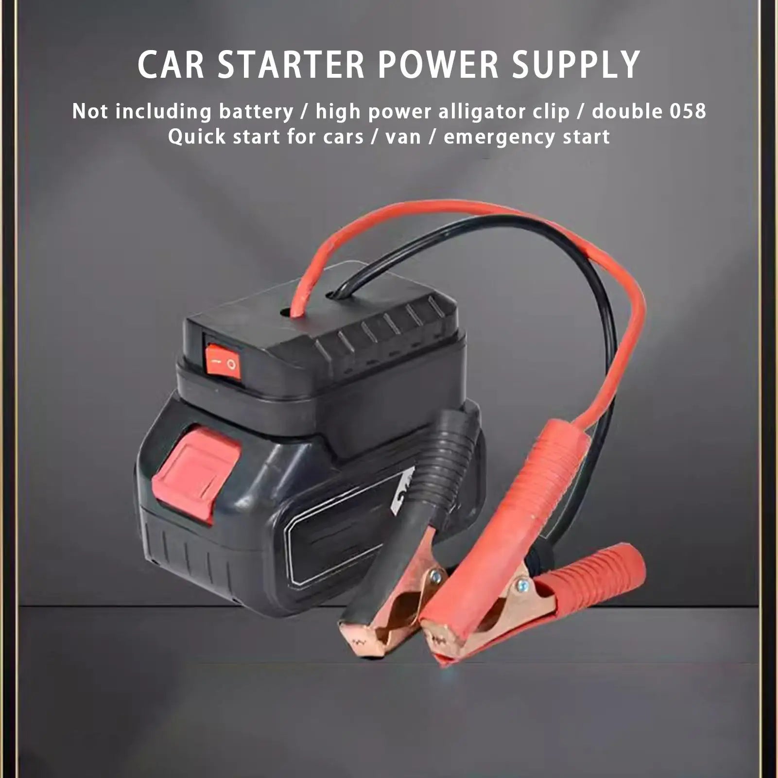 Igniter Jump Starter forMakita Lithium Battery Booster Cable Adapter 2 USB Electric Wrench/Hammer Car Emergency Start Power Oasis Select