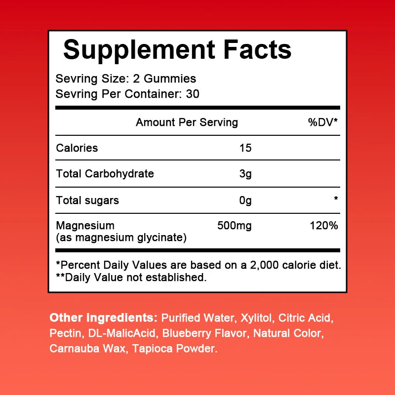 BBEEAAUU Glycinate Magnesium Gummies Support Sleep Health Calm Relieves Stress Support Memory Concentration and Muscle Spasms Oasis Select