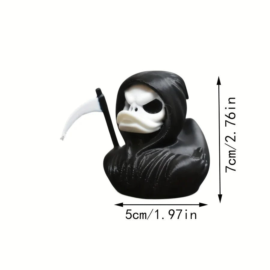 Grim Reaper Duck A 3D Printed Scary Death Duck Statue Suitable for Home Decoration Halloween Decoration for Haunted House Party Oasis Select