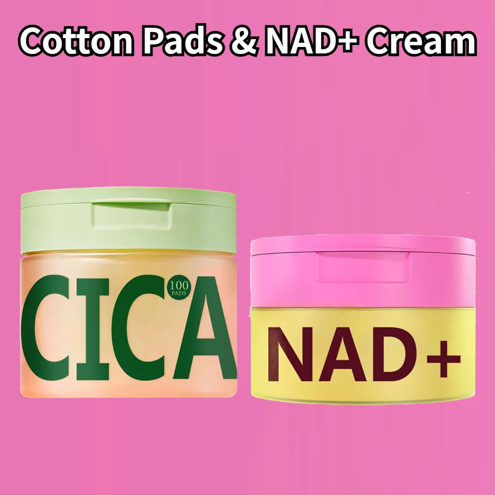 NAD+ Cream & Centella Asiatica Polishing Pads Skincare Kit