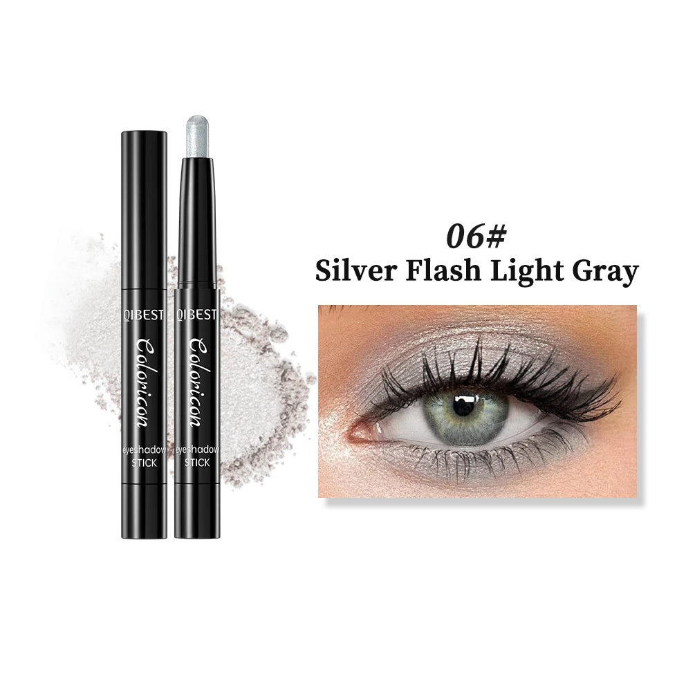 QiBest Glitter Eyeshadow Stick – Shimmer Highlighter & Liner