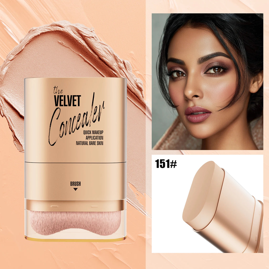 Hello Kiss 2-in-1 Waterproof Concealer Stick & Brush | 12g Concealer Stick Oasis Select 151