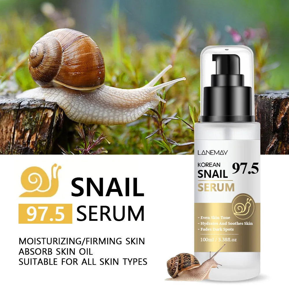 Lanemay Snail Essence Face Serum – Hydrating & Brightening 100ml