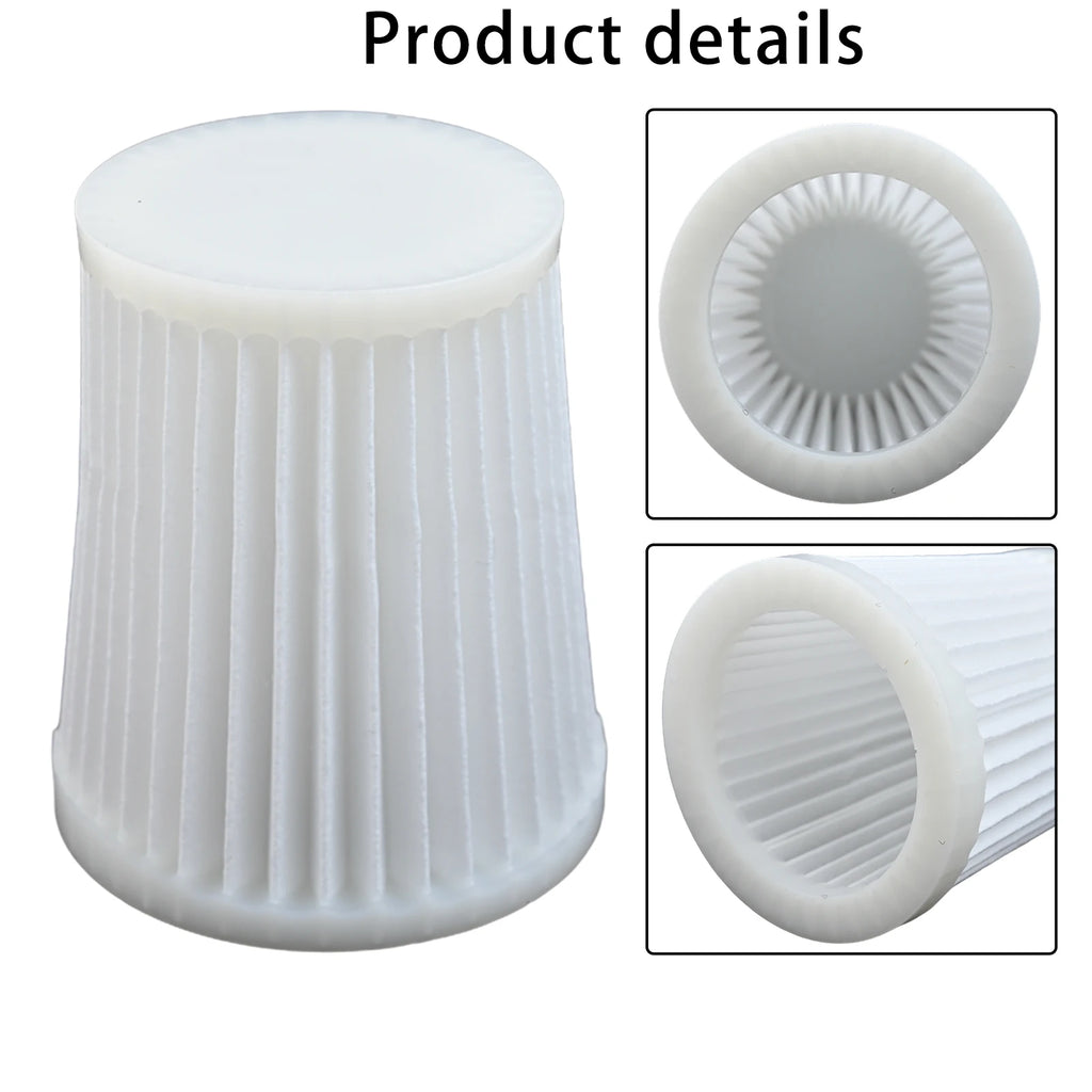 Vacuum Cleaner Filters 1619PA5188 3pcs 49.5mm 50.8mm 64mm 7.2cm White For Bosch GAS 14.4 V-LI Reusable Washable Oasis Select