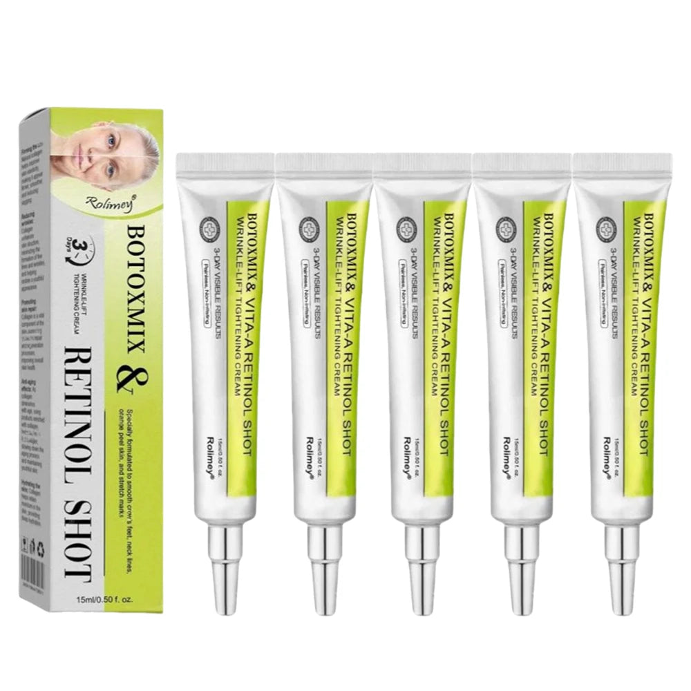 15g Retinal-Shot Tightening Booster Face Cream & Eye Cream Anti-Aging Firming Lifting, Fade Fine Lines, Night Moisturizer Oasis Select