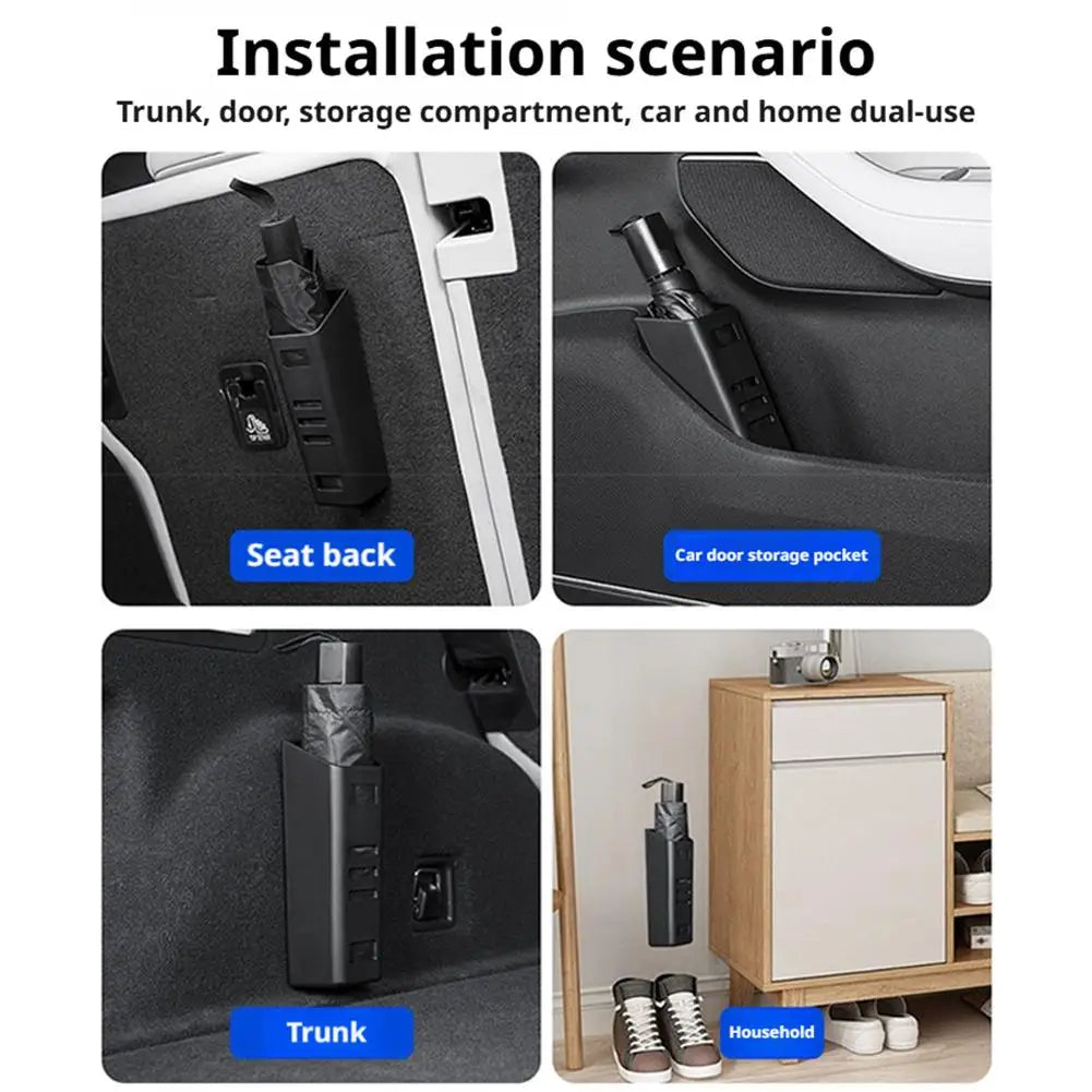 Car Umbrella Holder Storage Box Trunk Organizer Universal Vehicle Waterproof Umbrella Bucket Interior Accessories for SUV Sedan Oasis Select