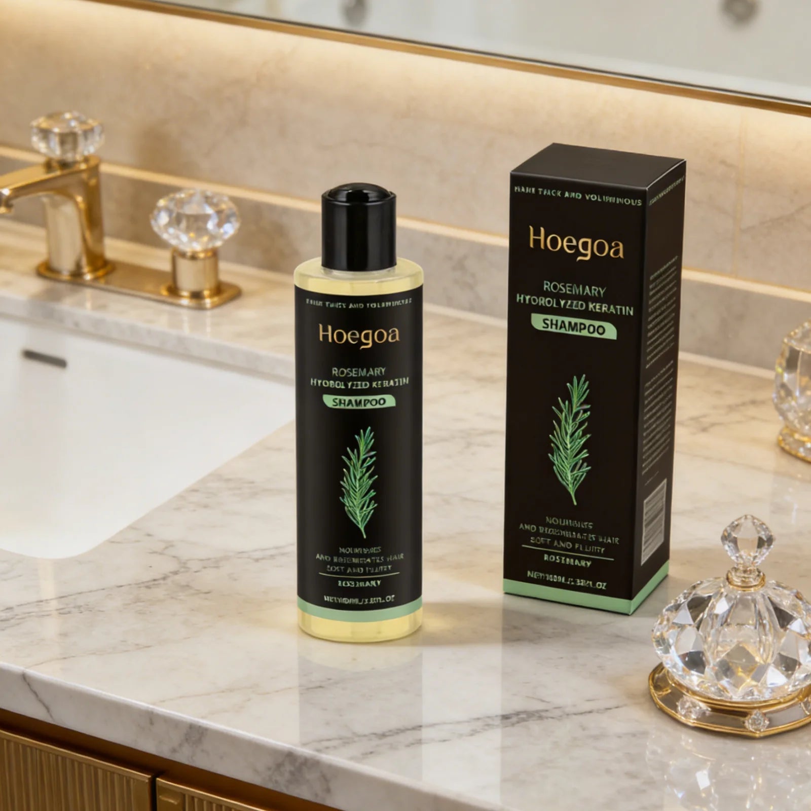 Hoegoa Rosemary Keratin Shampoo – Anti-Frizz & Hair Repair Keratin Hair Shampoo Oasis Select