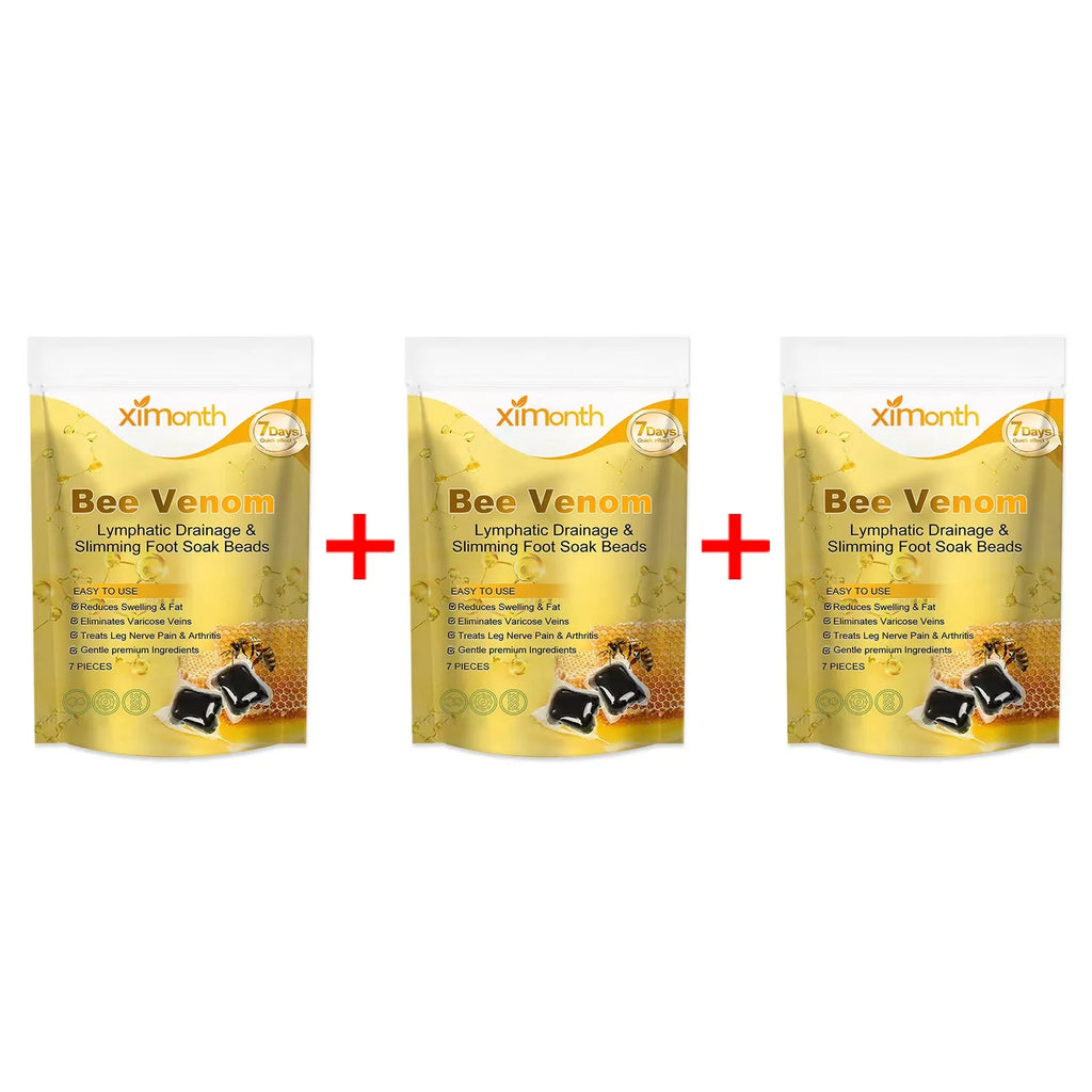 Bee Venom Foot Bath Beads Weight Loss Deeply Cleansing Improve Sleep Relieve Fatigue Remove Odor Feet Detox Soak Beads 7pcs Oasis Select