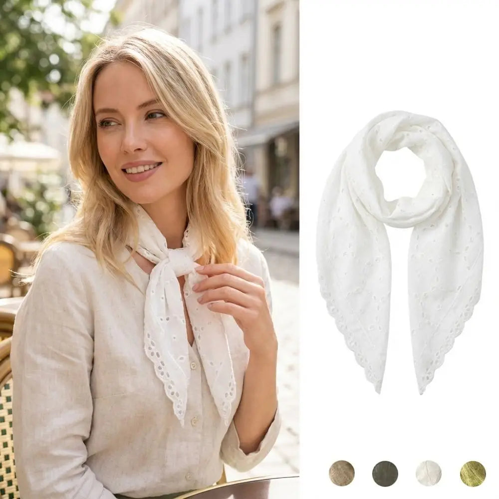 Stylish Lightweight Floral Triangle Scarf Korean Style Head Wrap Vintage Neck Scarf Soft Thin Spring Summer Bandana Daily Use Oasis Select