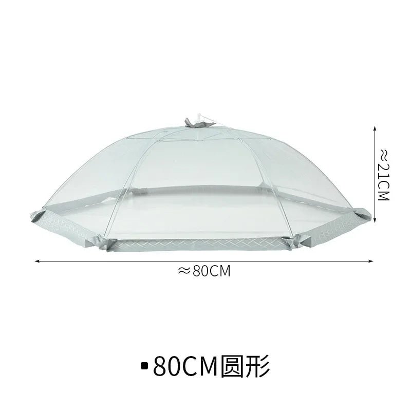 New Folding Home Food Cover Summer Fly-proof Insect-proof Vegetable Dust Table Cover Large Rectangular Food Cover Oasis Select 80cm
