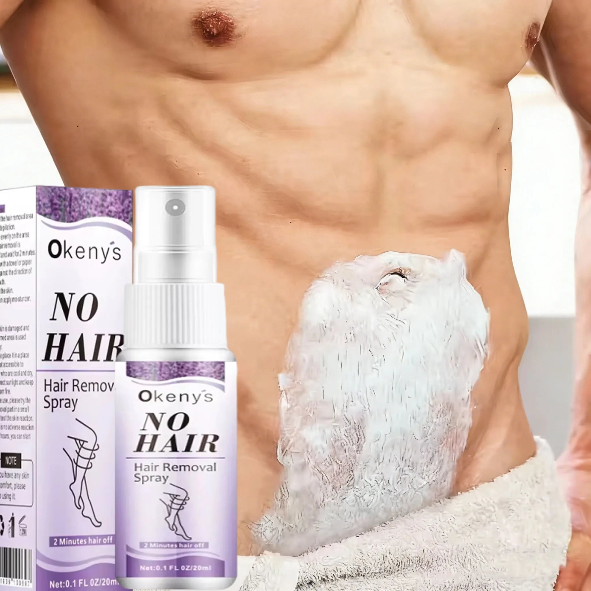 2 Minutes Painless Fast Hair Removal Spray Hair Growth Inhibitor Arm Armpit Leg Permanent Depilatory for Men Women Repair Care Oasis Select 1pc