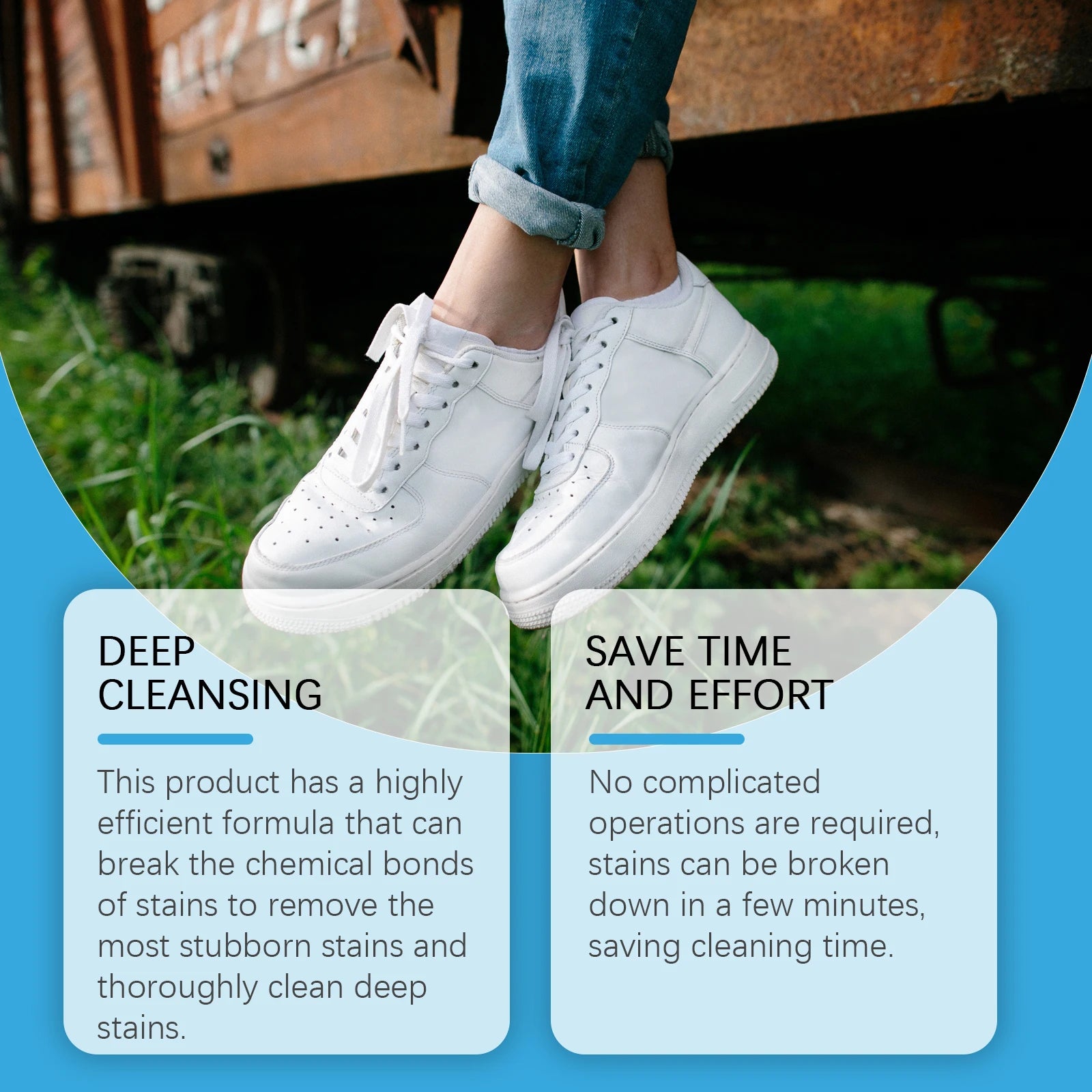 Shoe Stain Removal Foam Cleaner for White Sneakers Gentle Cleansing Remove Yellow Edge Stains Shoe Cleaning Products 120ml Oasis Select