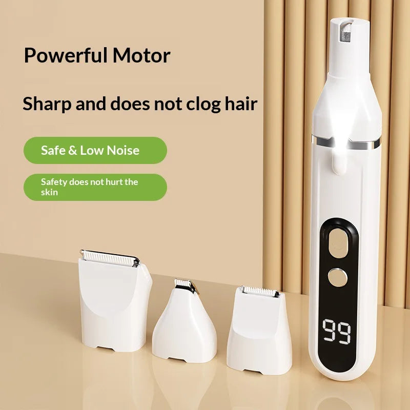 Household pet hair clipper for shaving feet electric clippeUSB rechargeable pet shavermultifunctional model for polishing nails Oasis Select