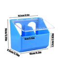 Birds Feeder Hanging Cage Box Automatic Feeder Large Capacity Food Trough Food Storage Case Birds Bird Feeding Supplies Oasis Select Blue