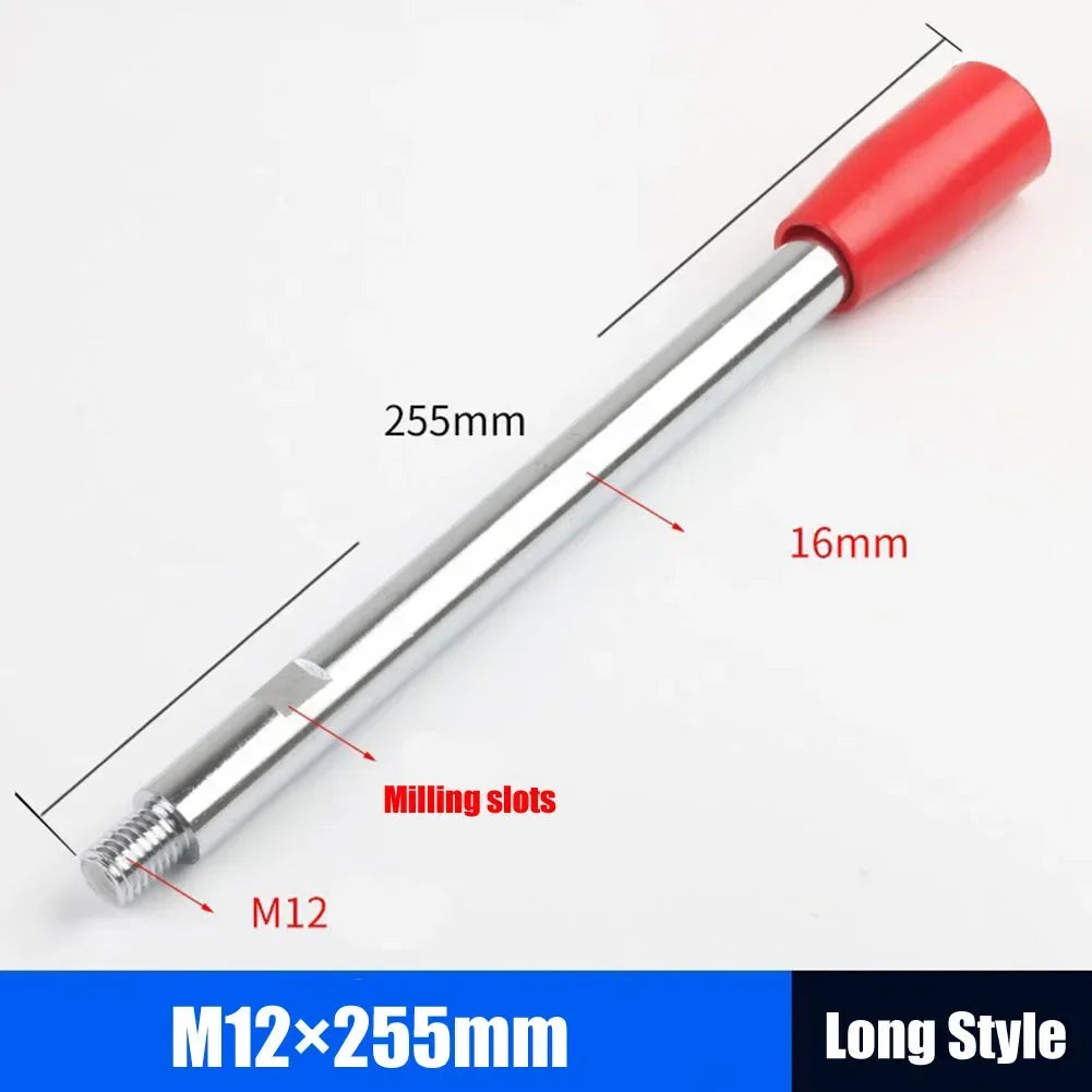 M6-M12 Fixed Long Grip Handle Bakelite Knob Handle Work Rod Machine Tool Work Handle Bar Bench Drill Accessories Oasis Select M12x255mm
